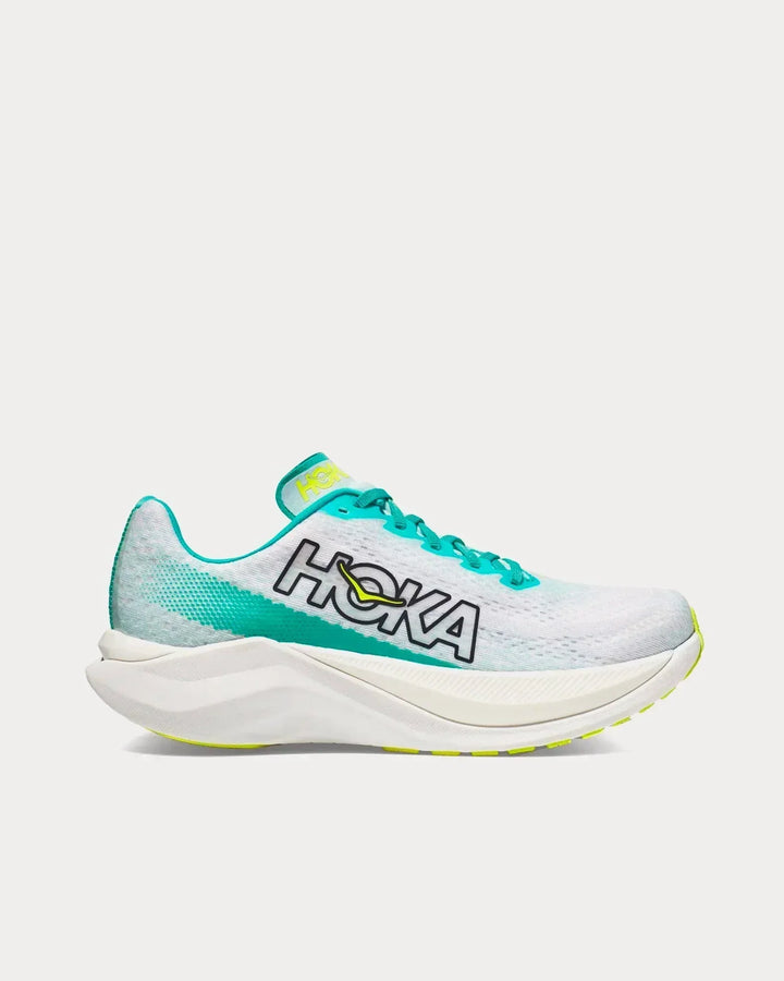 Hoka Mach X - Branco/Verde Turquesa