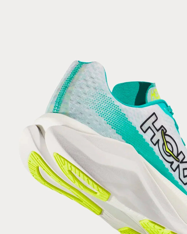 Hoka Mach X - Branco/Verde Turquesa