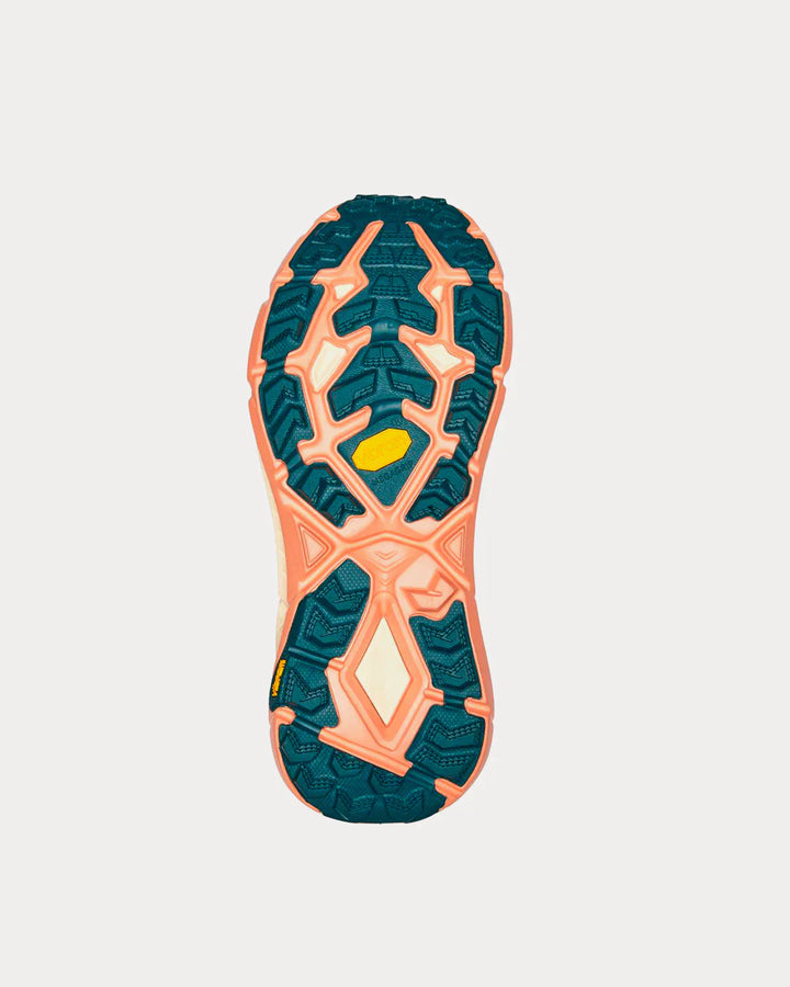 Hoka Mafate Speed 4 - Verde Petróleo/Bege Claro/Rosa Pêssego