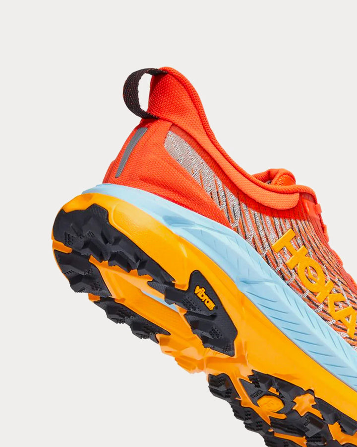 Hoka Mafate Speed 4 - Laranja Avermelhado/Azul Celeste