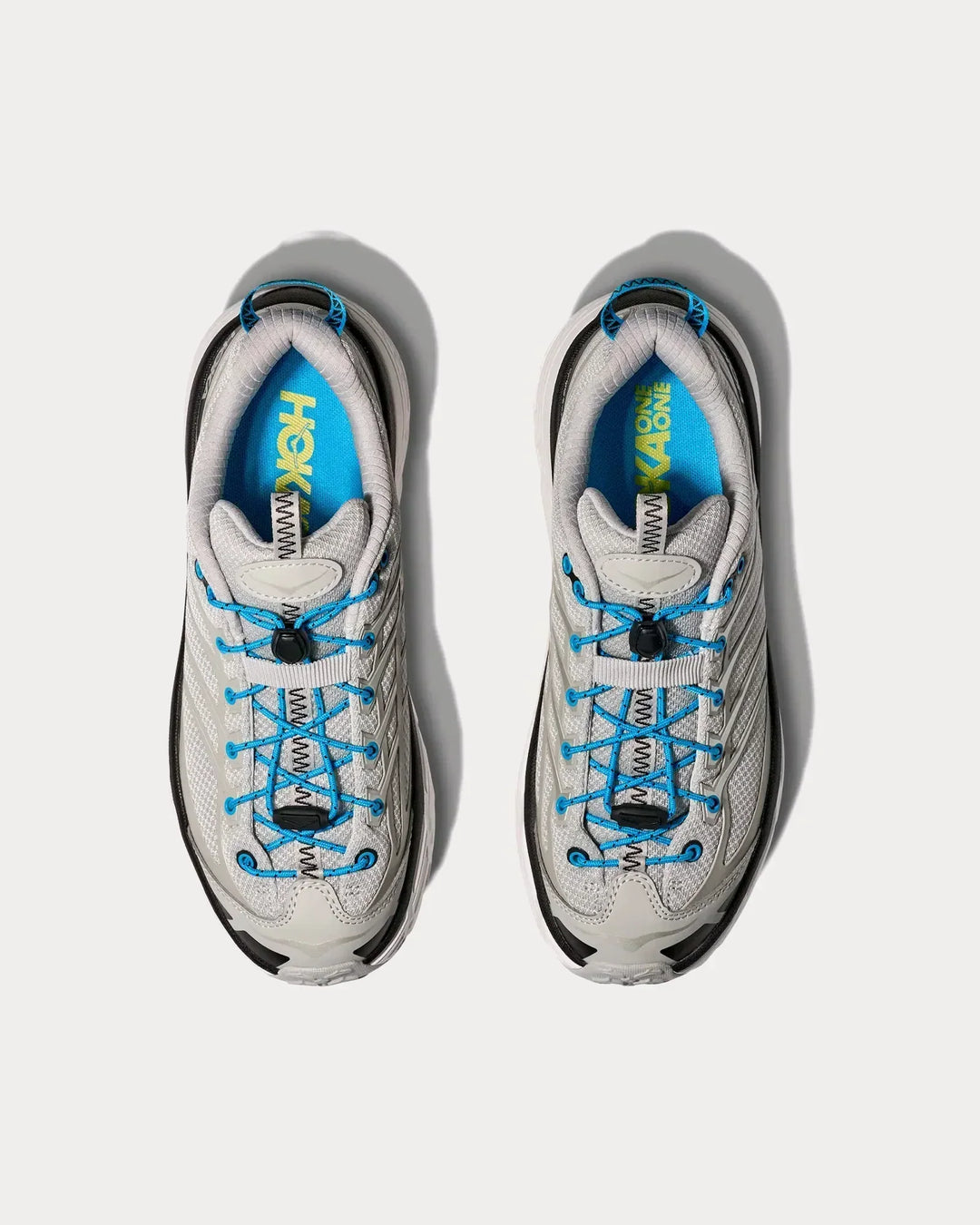 Hoka Mafate Three2 - Cinza/Preto/Azul Royal