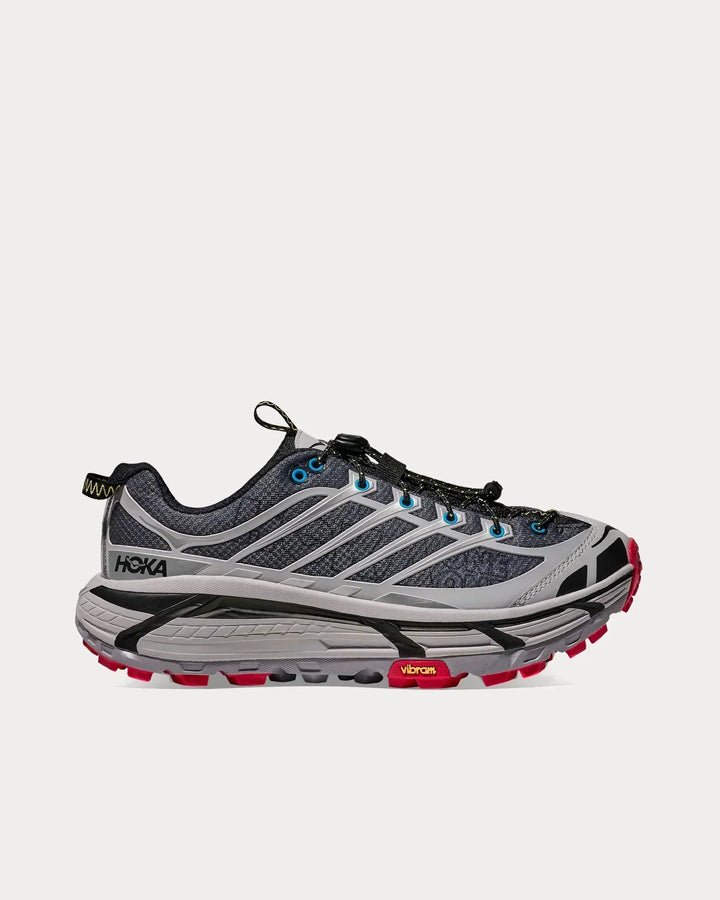 Hoka Mafate Three2 - Preto/Cinza/Vermelho