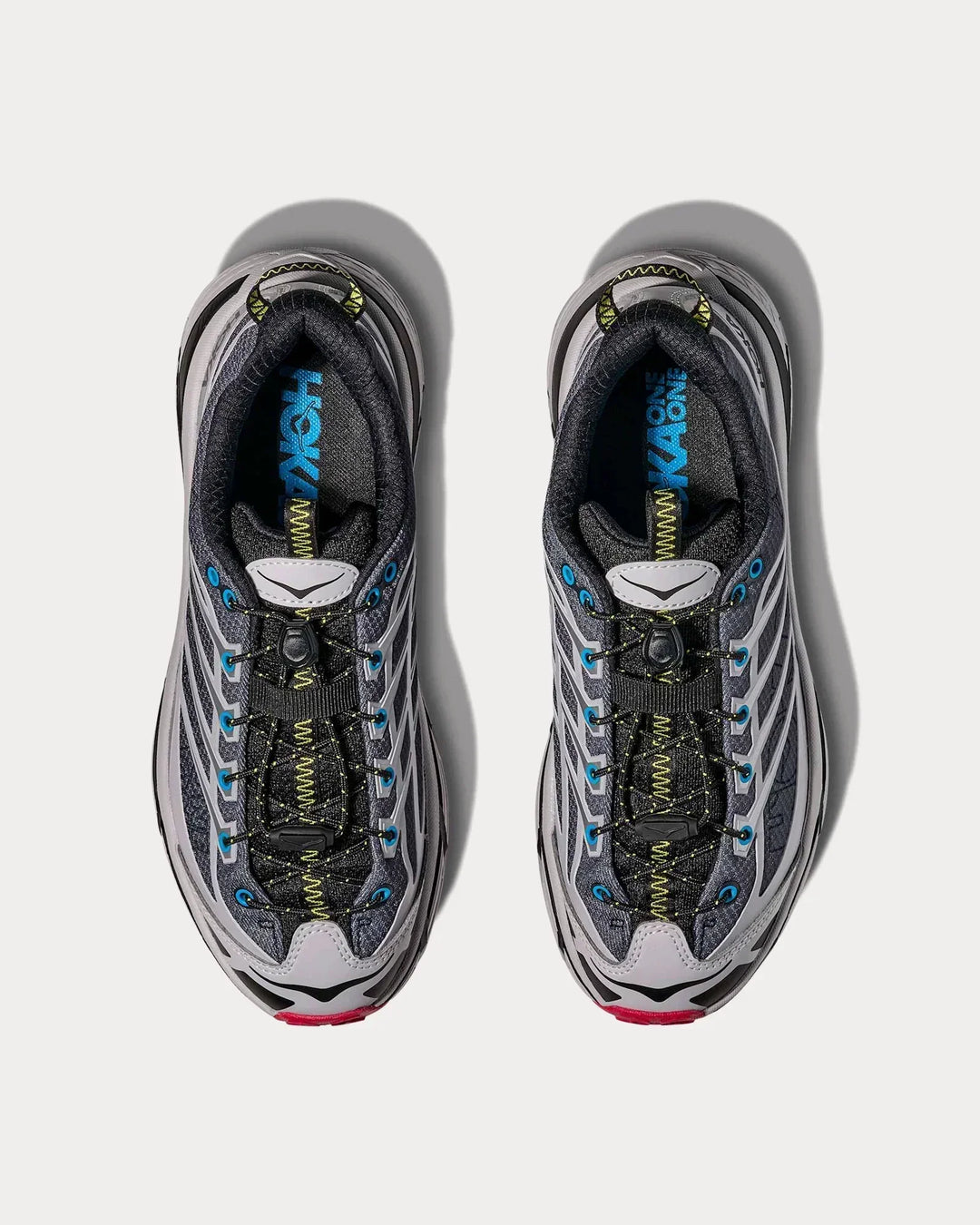 Hoka Mafate Three2 - Preto/Cinza/Vermelho