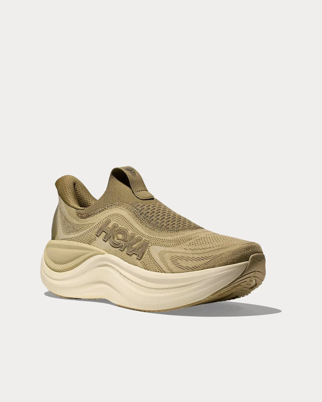 Hoka Skyward Laceless - Verde Musgo/Verde Oliva