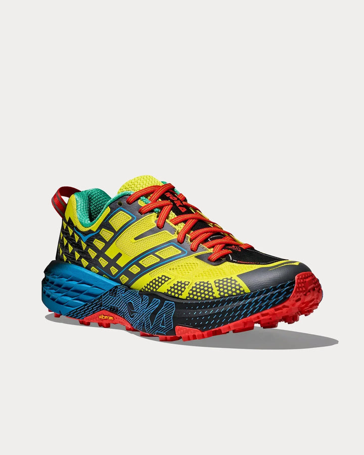 Hoka Speedgoat 2 - Amarelo/Preto/Azul