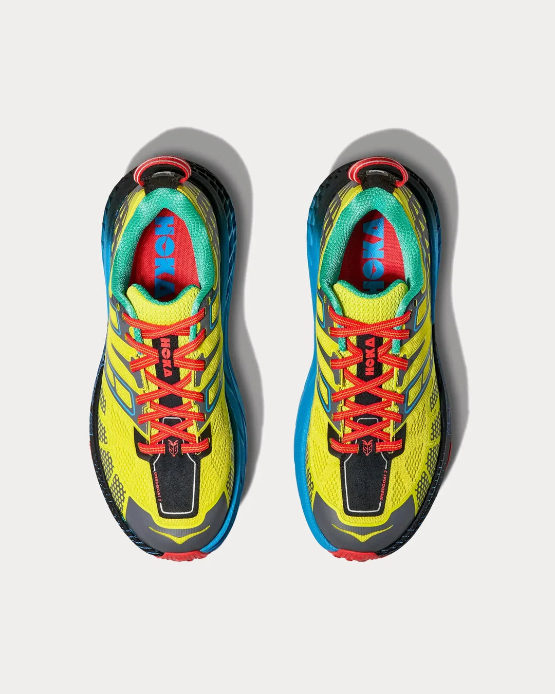 Hoka Speedgoat 2 - Amarelo/Preto/Azul
