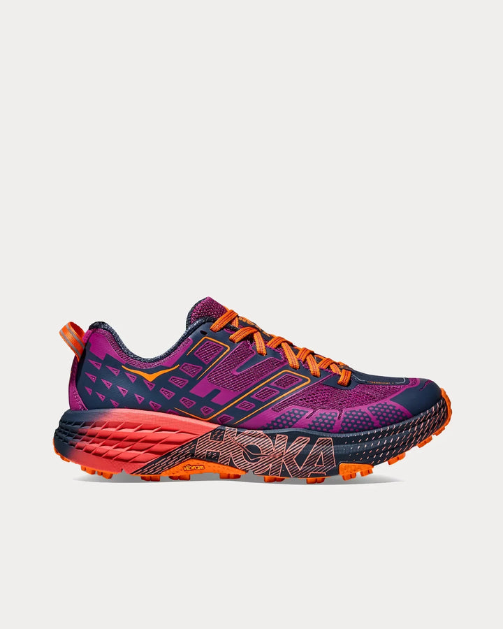 Hoka Speedgoat 2 - Azul Marinho/Roxo/Laranja