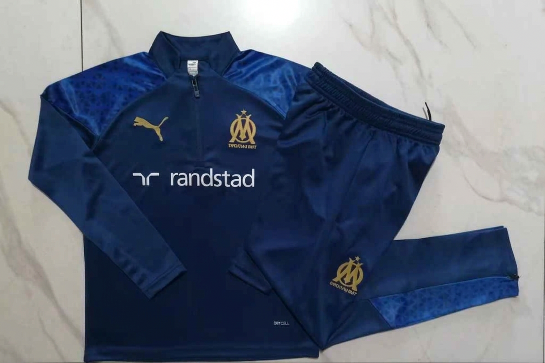 Conjunto Treino Olympique de Marseille 23/24 - Azul