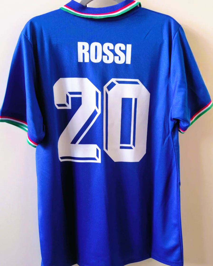 Camisa Retrô Itália 1982/83 Home - ROSSI #20