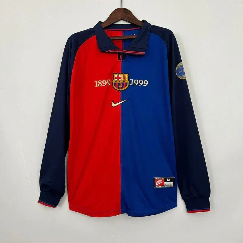 Camisa Retrô Barcelona 1999/00 - Manga Longa