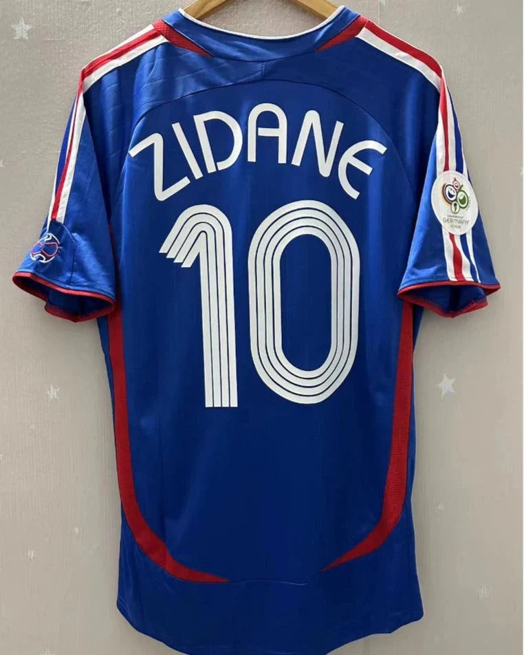 Camisa Retrô França 2006/07 Home - ZIDANE #10 (+Patches)