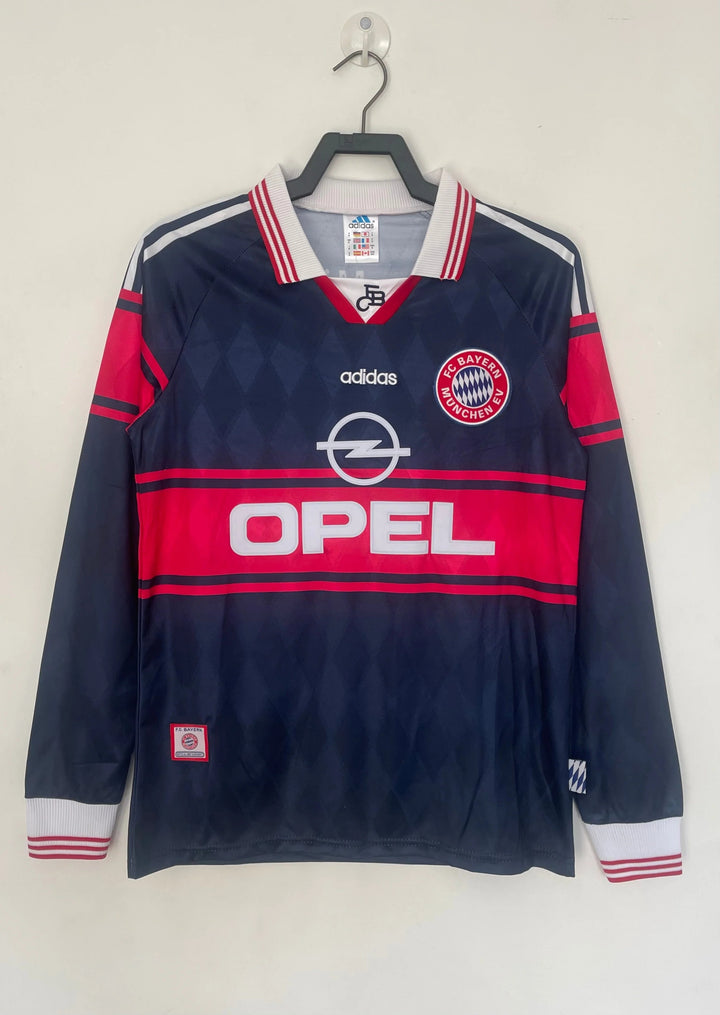 Camisa Retrô Bayern de Munique 1997/99 Home - Manga Longa