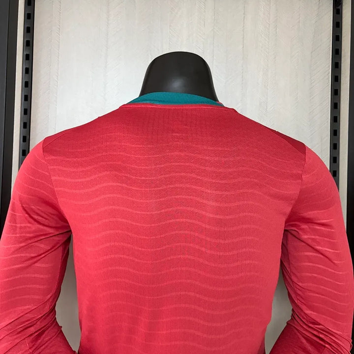 Camisa Portugal Home 2026 Manga Longa - Versão Jogador