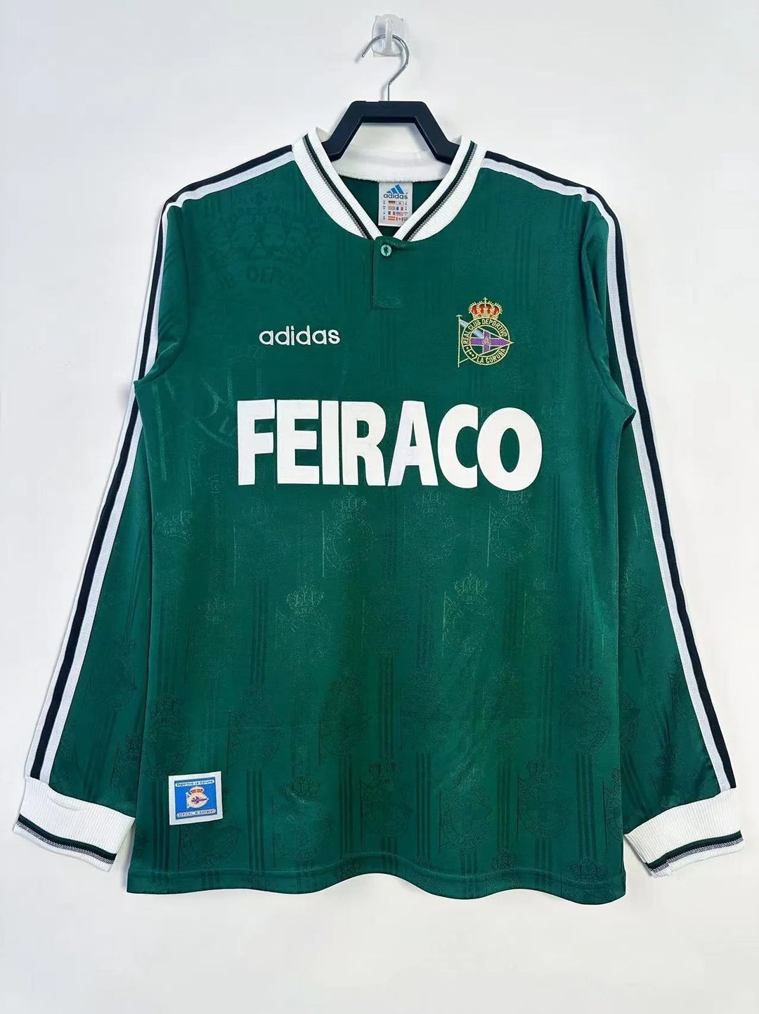 Camisa Retrô Deportivo La Coruña 1999/00 Away - Manga Longa