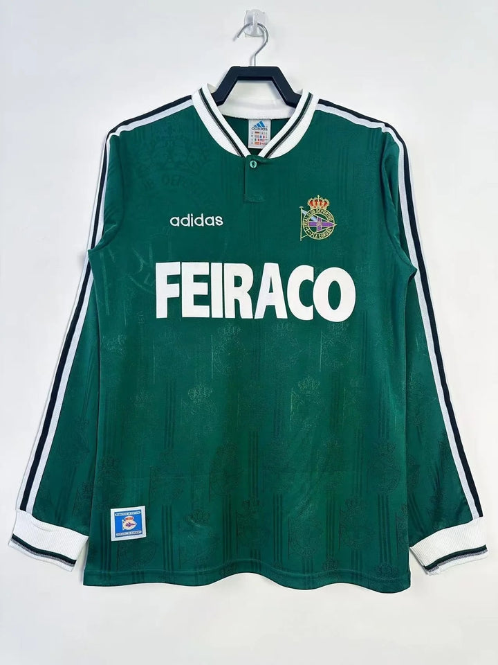 Camisa Retrô Deportivo La Coruña 1999/00 Away - Manga Longa