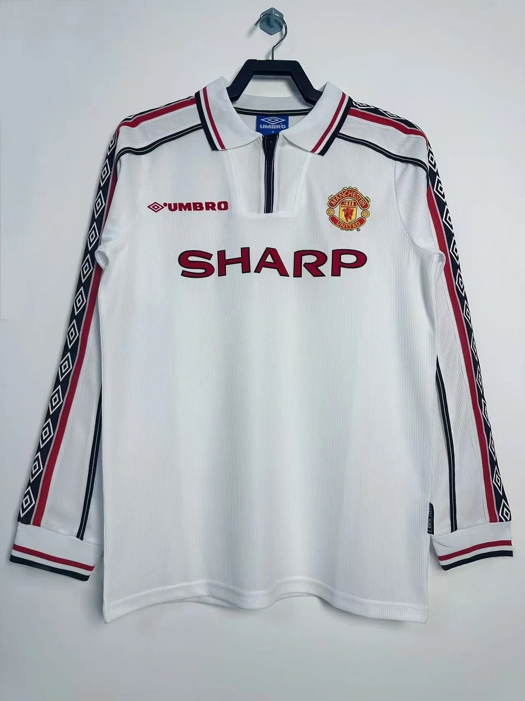 Camisa Retrô Manchester United 1998 Away - Manga Longa