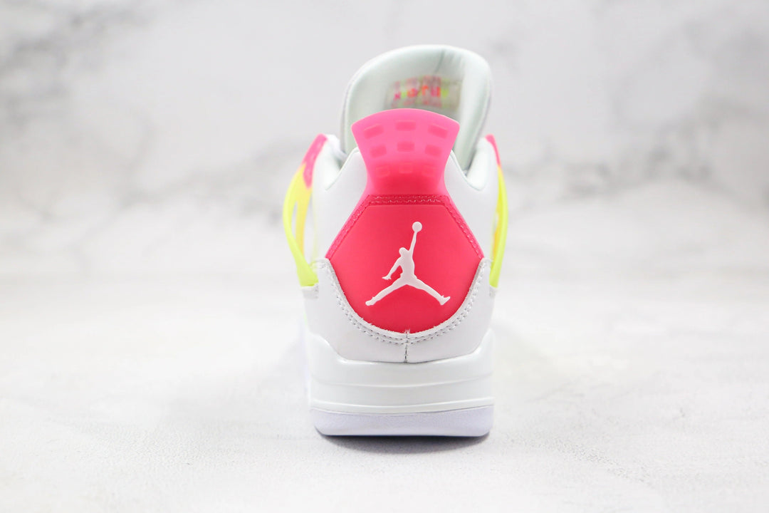 Jordan 4 Retro - Branco/Limão/Rosa