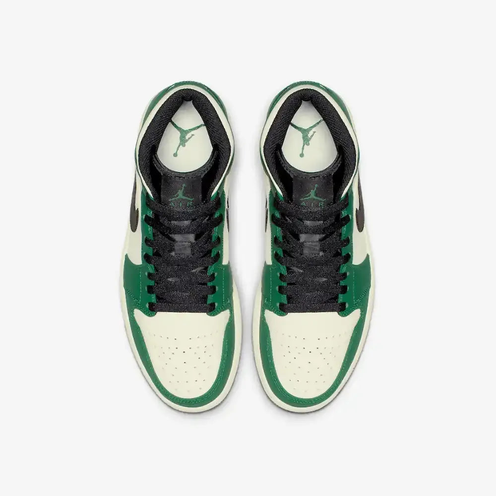 Jordan 1 Mid - Verde Pinheiro/Sail/Preto