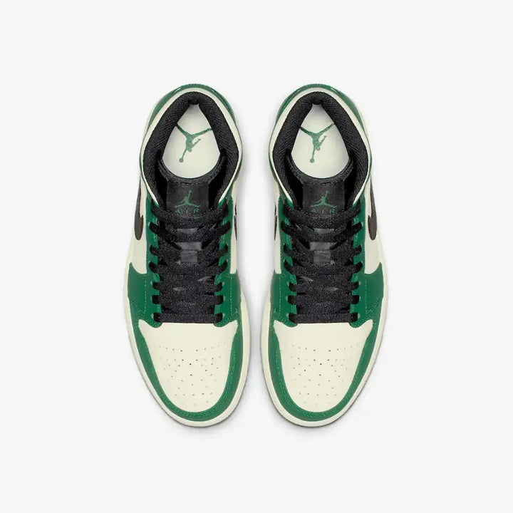 Jordan 1 Mid - Verde Pinheiro/Sail/Preto