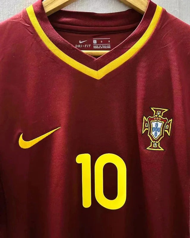 Camisa Retrô Portugal 01/02 Home - RUI COSTA #10 (+Patches)