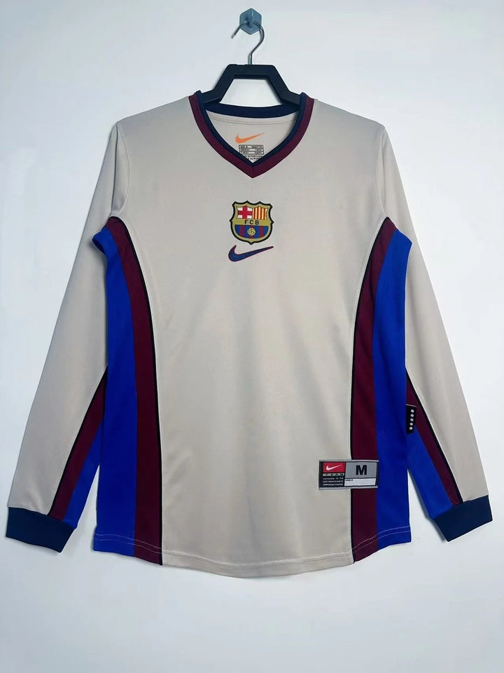 Camisa Retrô Barcelona 1998/99 Away - Manga Longa