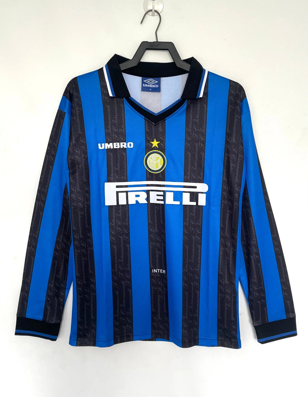 Camisa Retrô Inter de Milão 1997/98 Home - Manga Loga