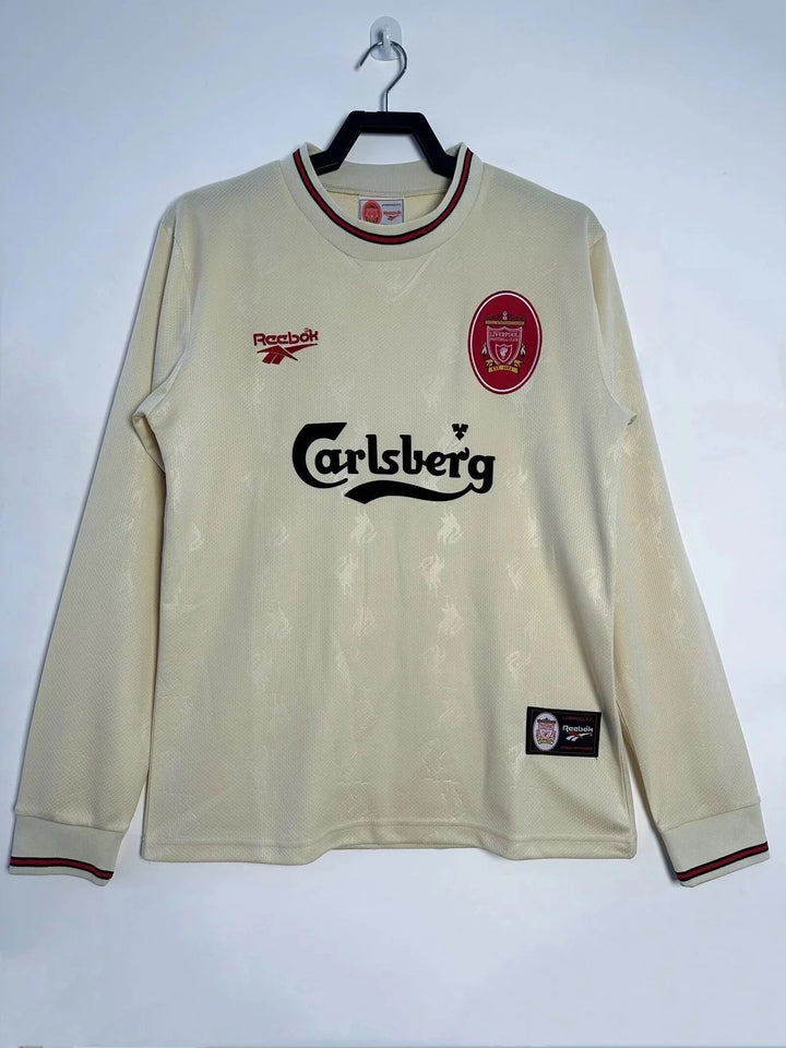 Camisa Retrô Liverpool 1996/97 Away - Manga Longa
