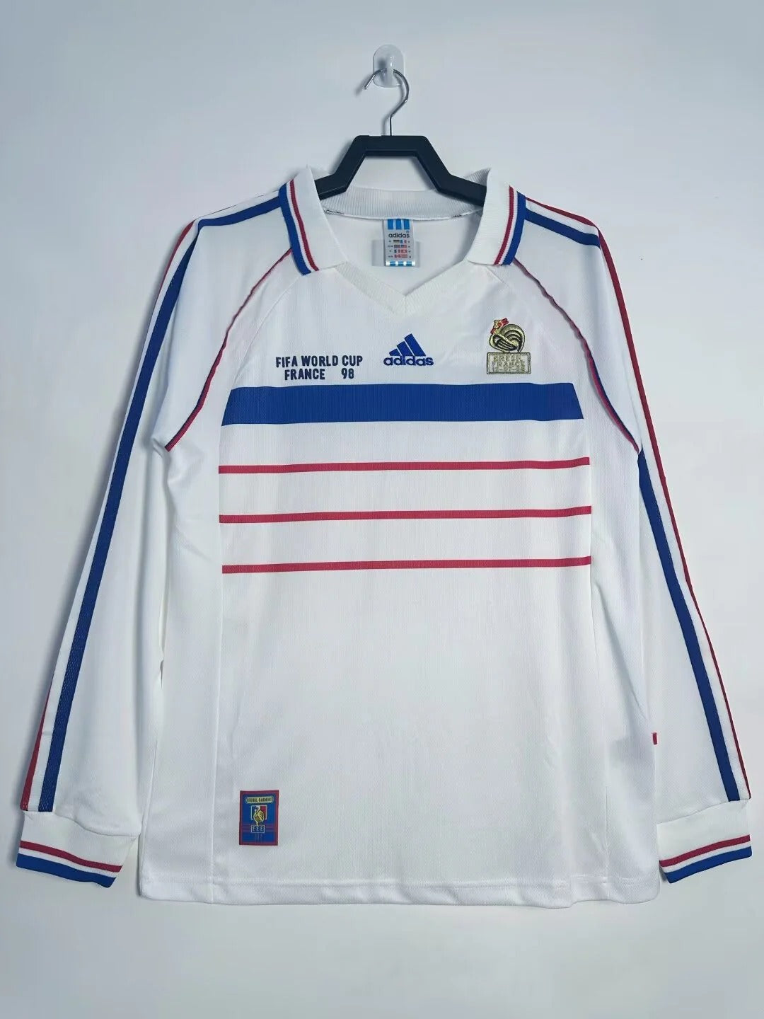 Camisa França 1998 Away - Manga Longa