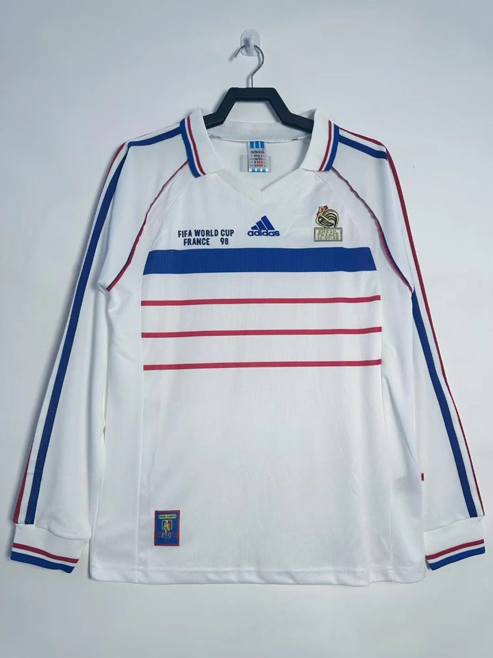 Camisa França 1998 Away - Manga Longa