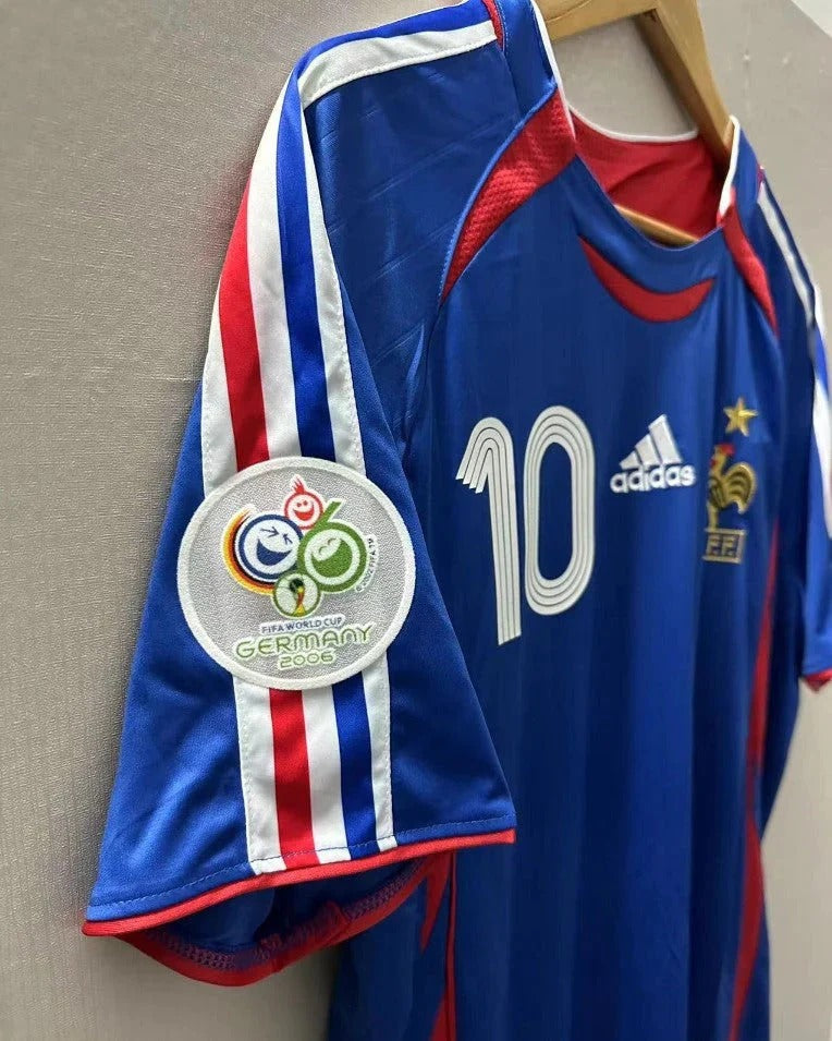 Camisa Retrô França 2006/07 Home - ZIDANE #10 (+Patches)
