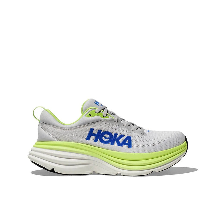 Hoka Bondi 8 - Cinza/Verde Lima