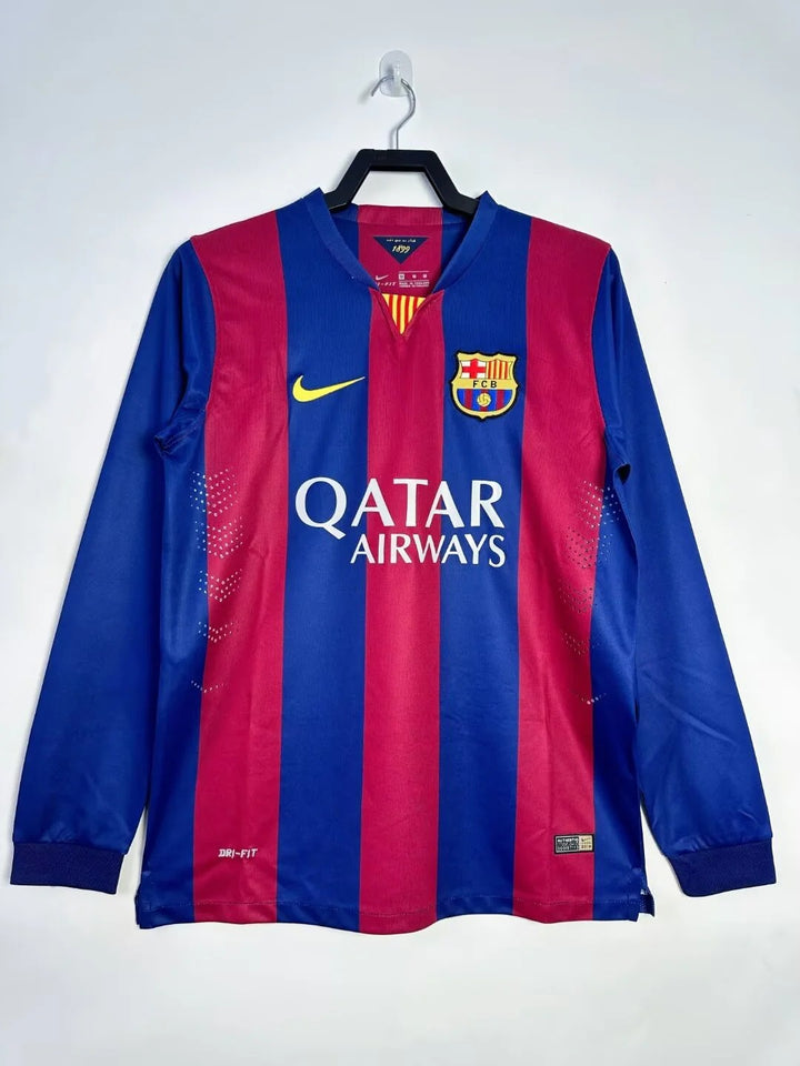 Camisa Retrô Barcelona 2014/15 Home - Manga Longa