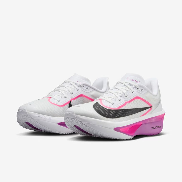 Tênis Nike Zoom Fly 6 - Branco/Rosa