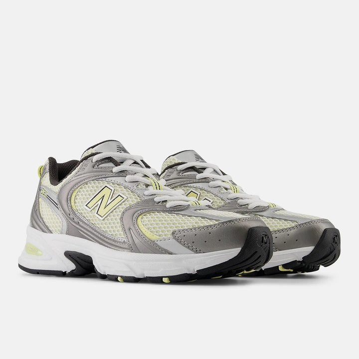 New Balance 530 – Cinza/Amarelo Claro