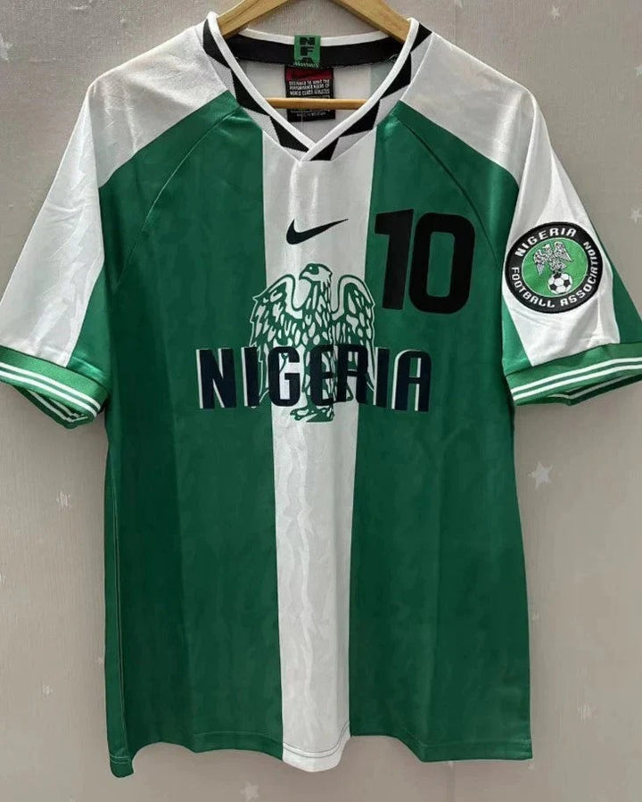 Camisa Retrô Nigéria 1996/97 Home - OKOCHA #10 (+Patches)