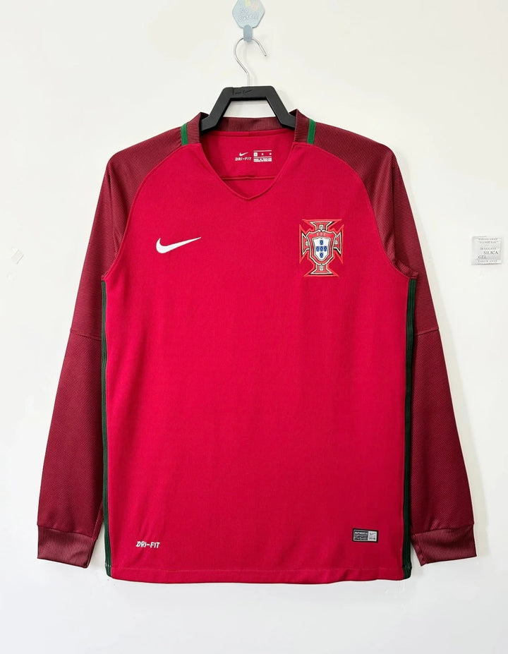 Camisa Retrô Portugal 2016 Home - Manga Longa