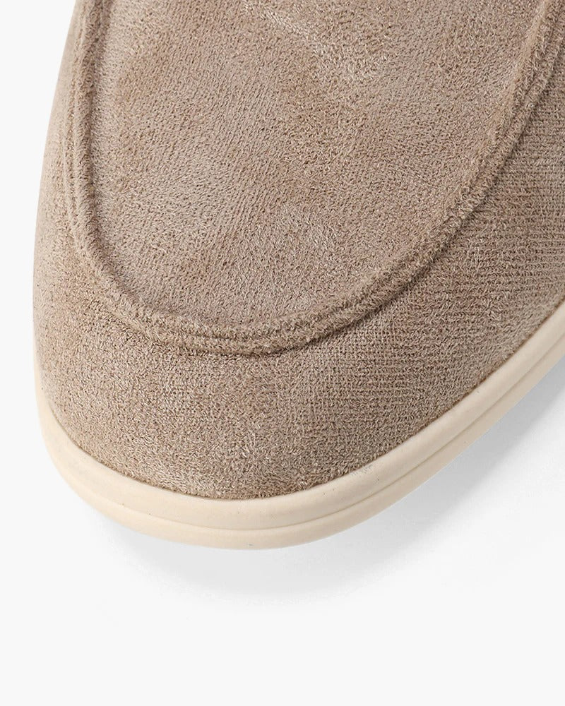 Mocassins de Camurça Confort - Taupe