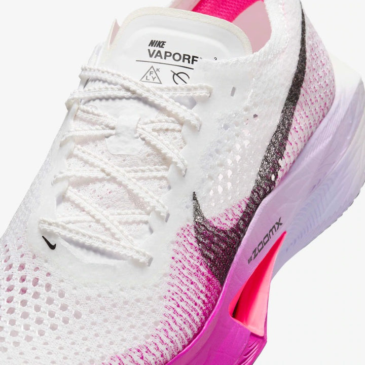 Tênis Nike ZoomX VaporFly 3 - Branco/Rosa