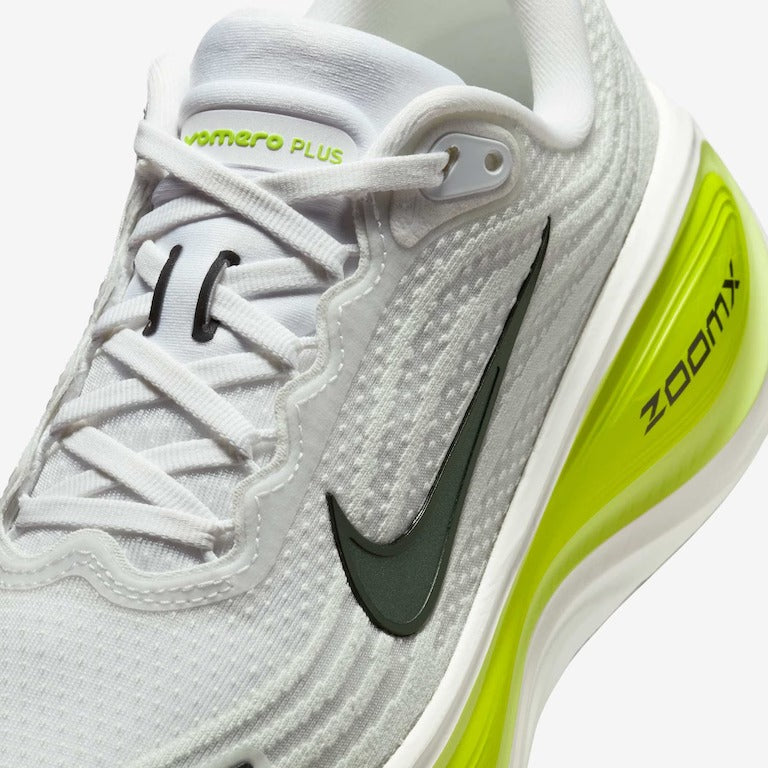 Tênis Nike Vomero Plus - Branco/Verde Neon