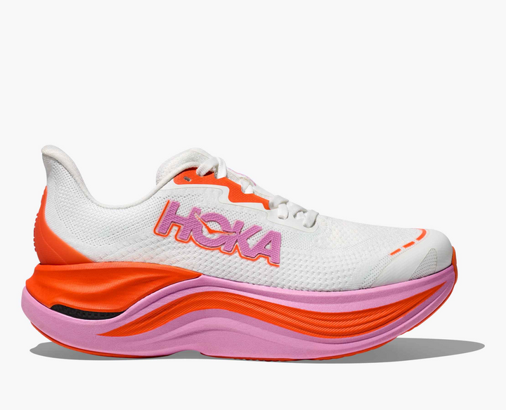 Hoka Skyward X - Branco/Laranja/Rosa