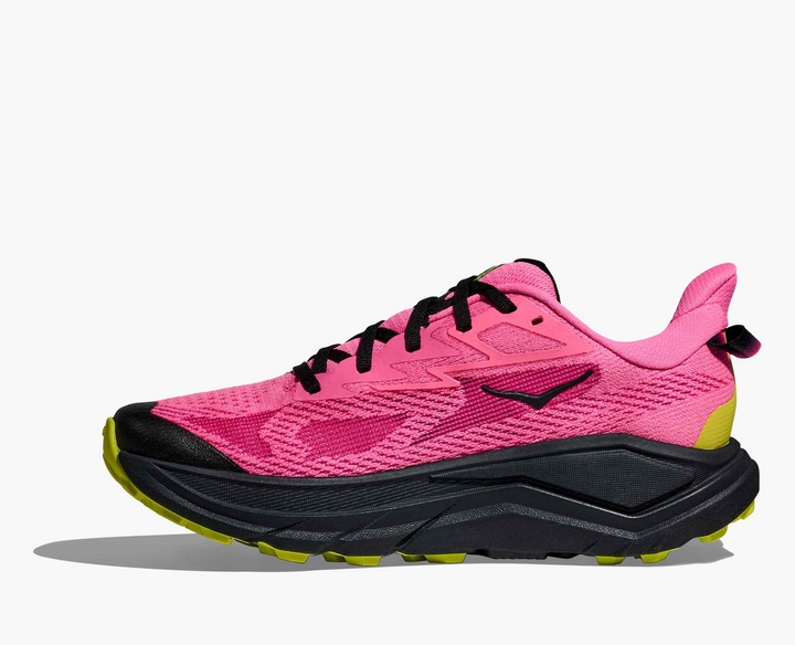 Hoka Challenger 8 - Rosa Choque/Preto/Amarelo Limão