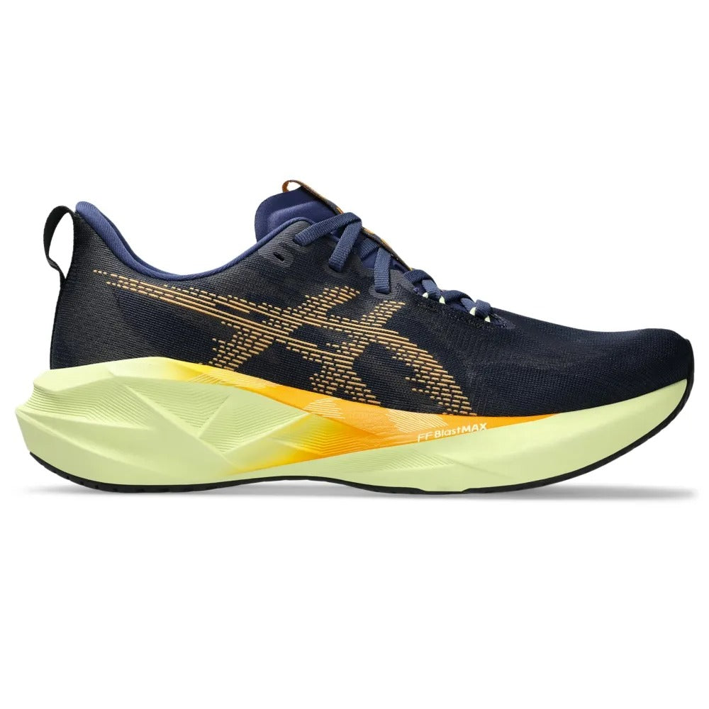 ASICS Novablast 5 – Azul escuro/Verde claro