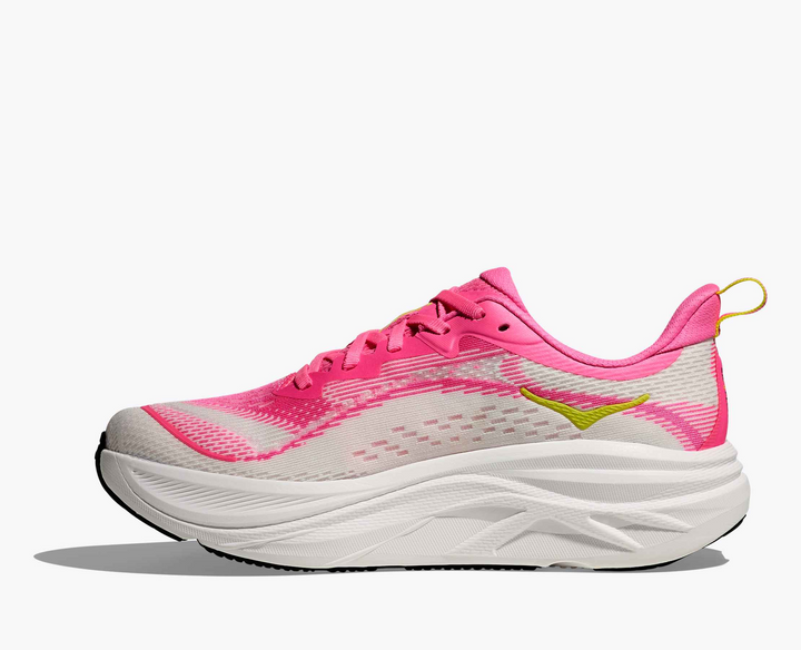 Hoka Skyflow - Rosa Chiclete/Branco