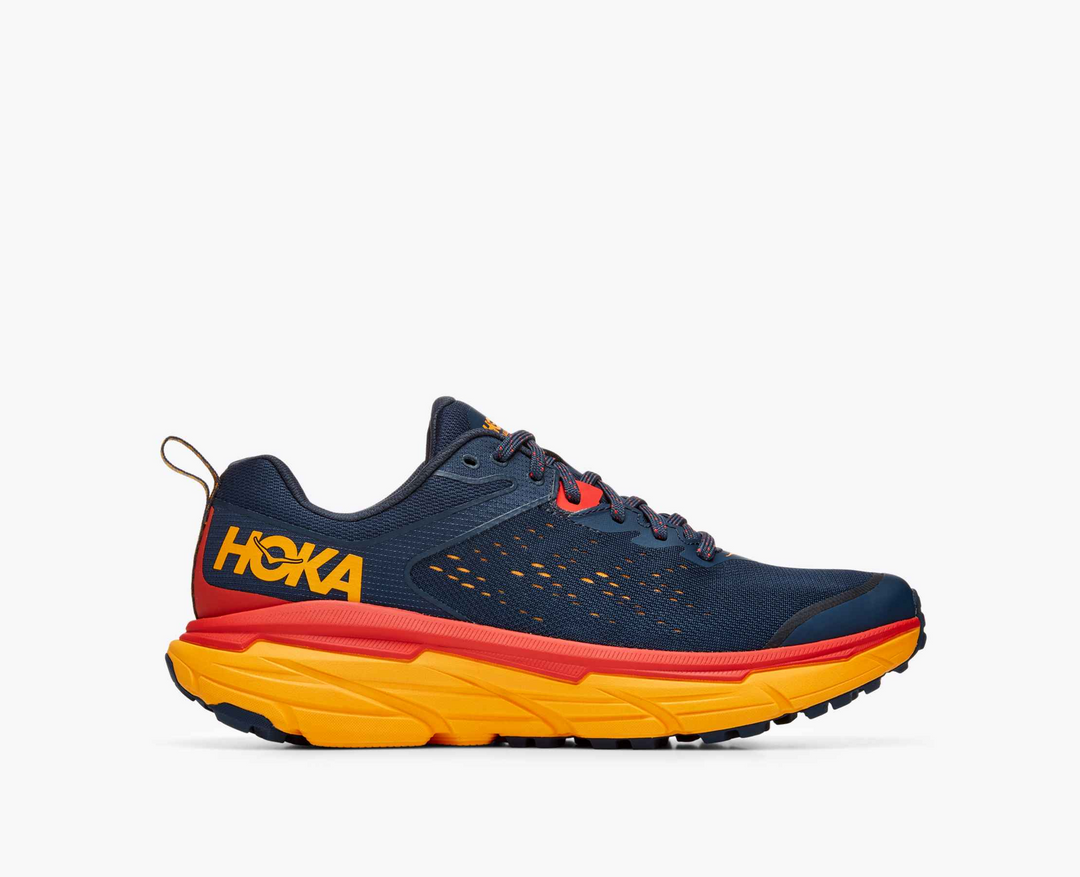 Hoka Challenger ATR 6 - Azul Marinho/Vermelho/Amarelo