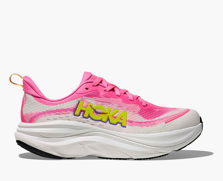 Hoka Skyflow - Rosa Chiclete/Branco