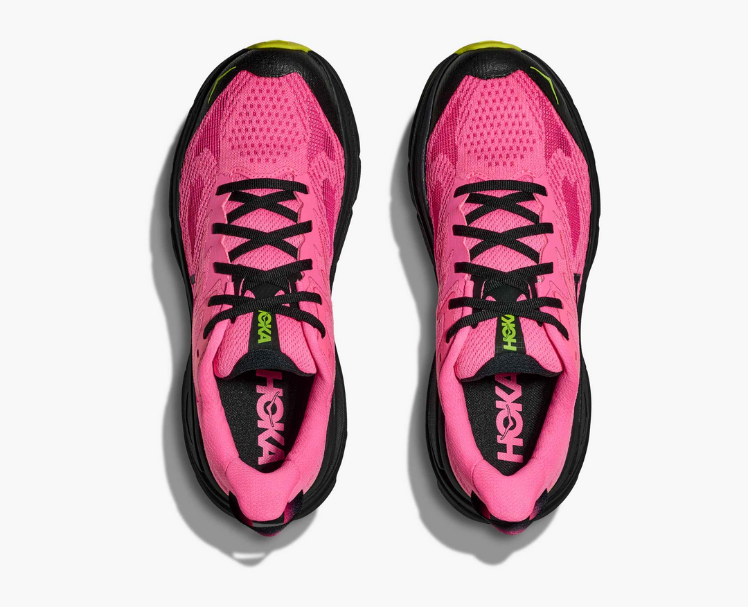 Hoka Challenger 8 - Rosa Choque/Preto/Amarelo Limão