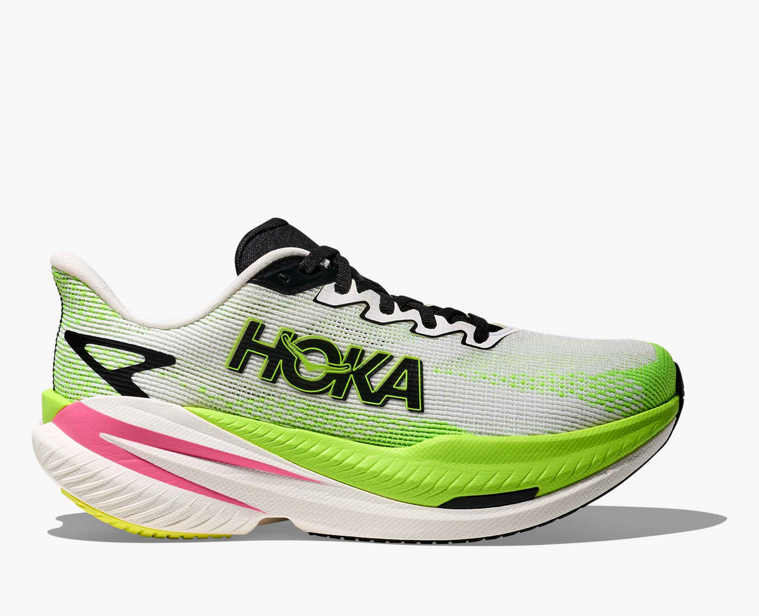 Hoka Mach X 3 - Branco/Verde Lima/Rosa