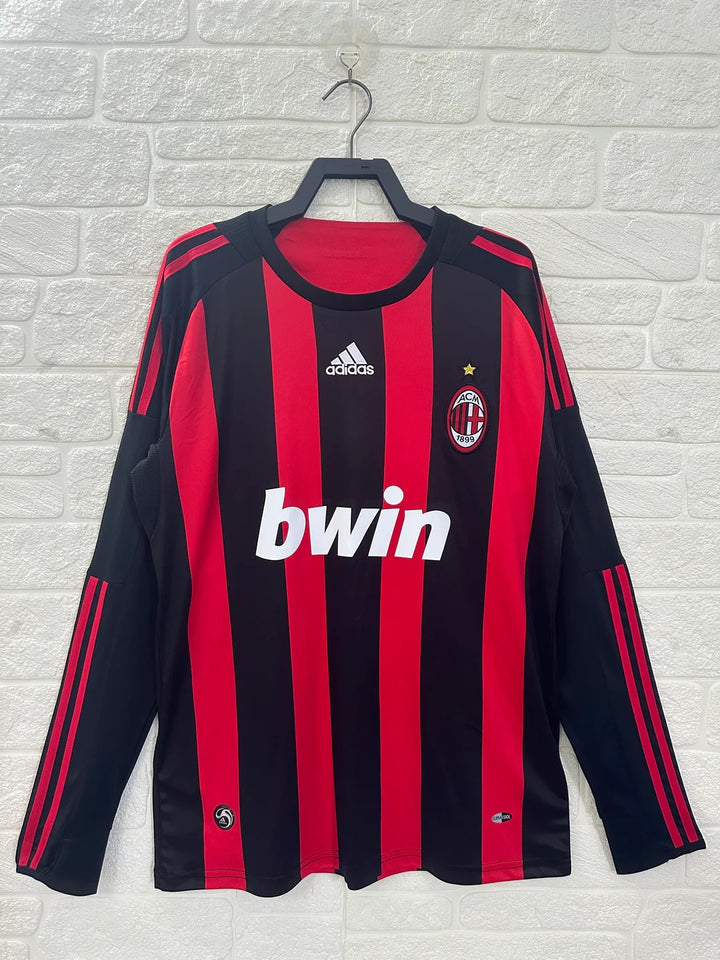 Camisa Retrô Milan 2008/09 Home - Manga Longa