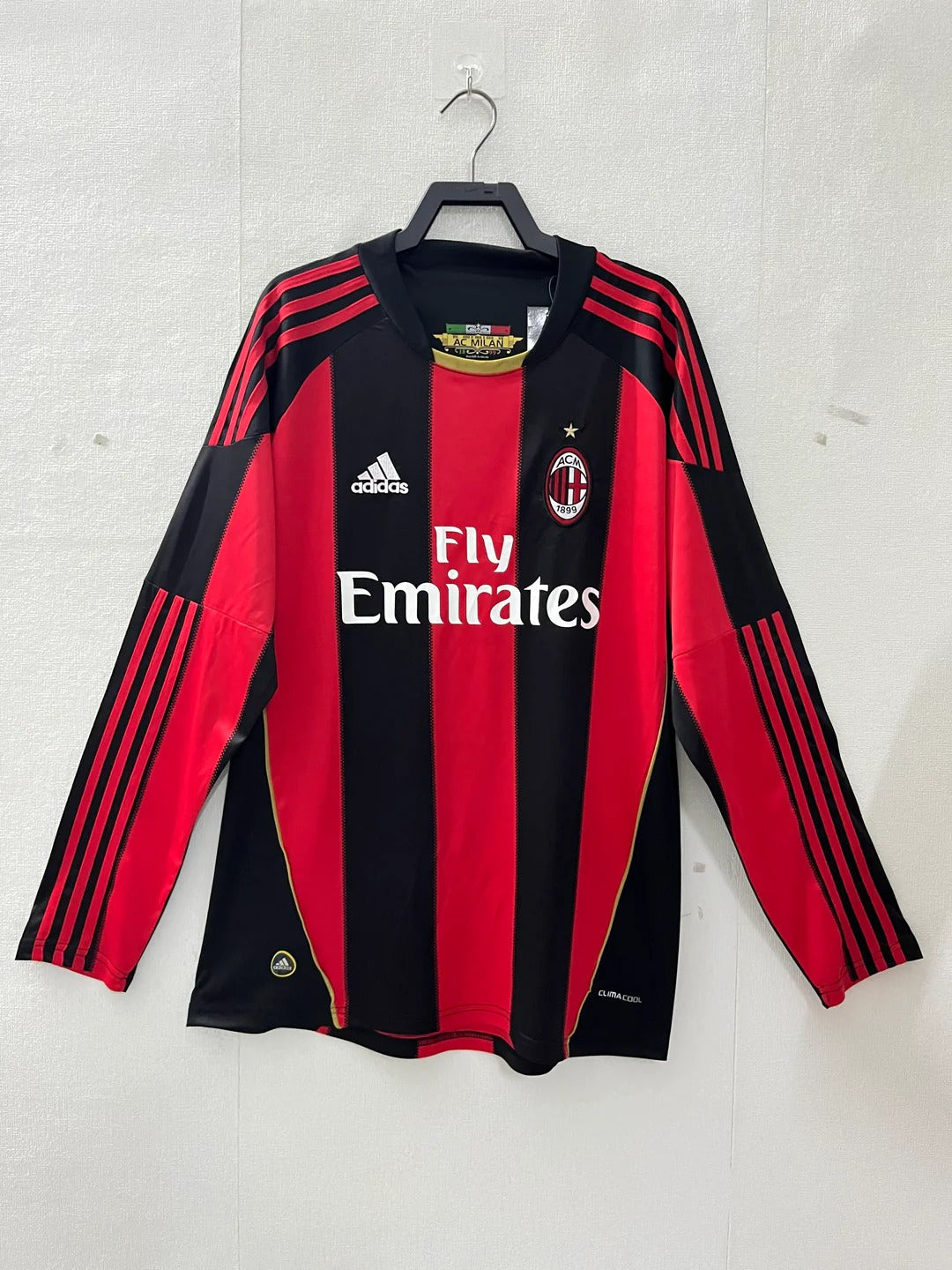 Camisa Retrô Milan 2010/11 Home - Manga Longa
