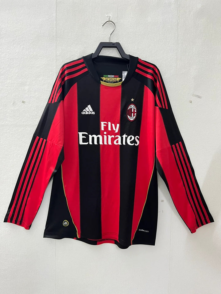 Camisa Retrô Milan 2010/11 Home - Manga Longa